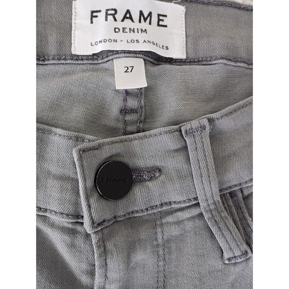 FRAME Le Skinny De Jeanne Gray Jeans Size 27;‎ RET $238 - Picture 6 of 10